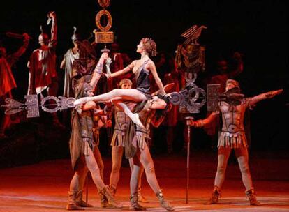 Escena de <i>Espartaco</i> del ballet del Teatro Bolshói.