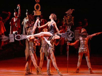 Escena de <i>Espartaco</i> del ballet del Teatro Bolshói.