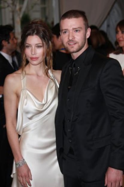 Justin Timberlake y Jessica Biel, unos días antes de su boda.