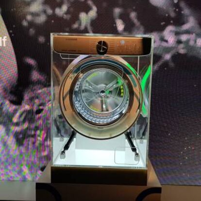 Lavadora con sistema QuickDrive de Samsung.