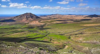 Vista de la montaña de Tindaya, en Fuerteventura.