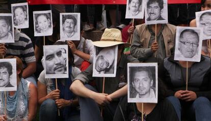 Protesta por la desaparici&oacute;n de periodistas en Veracruz. 