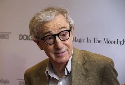 El director de cine Woody Allen a su llegada al estreno de 'Magia a la luz de la luna', en Nueva York, en julio de 2014.
