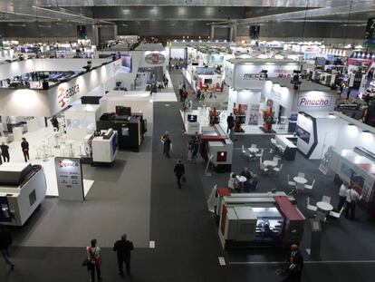 Toma general de uno de los pabellones de la bienal de Máquina Herramienta.