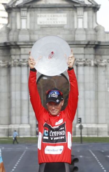 Horner, en el podio de Madrid.