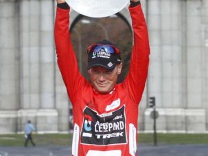 Horner, en el podio de Madrid.