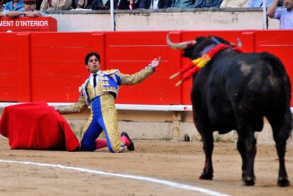 Faena de Francisco Rivera el día 26 de septiembre en la Monumental de Barcelona.