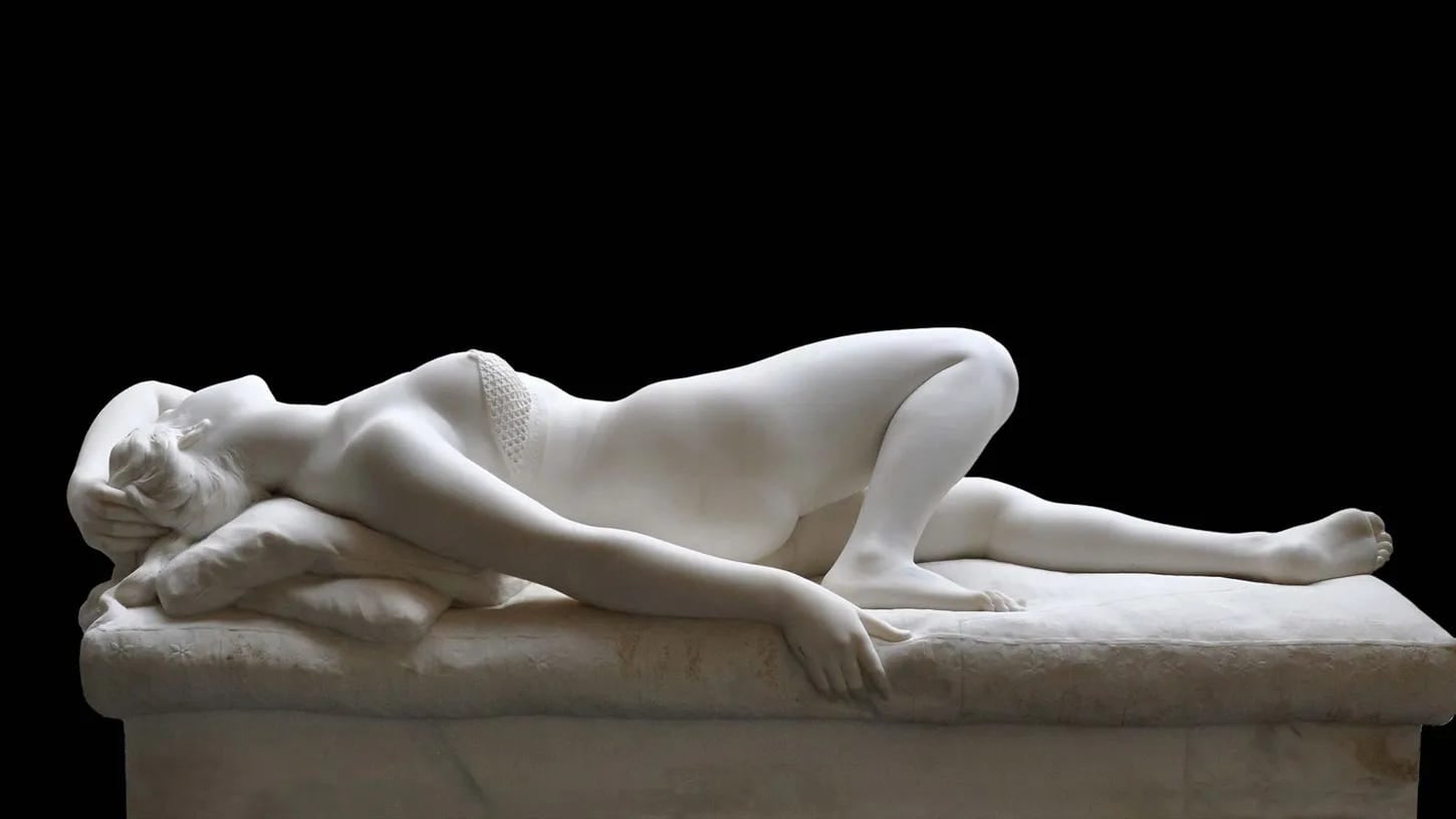 'Messaline', escultura de la emperatriz por Eugène Cyrille Brunet (1884).