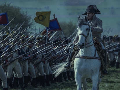 Joaquin Phoenix, como Napoleón, en un momento de la película de Ridley Scott.