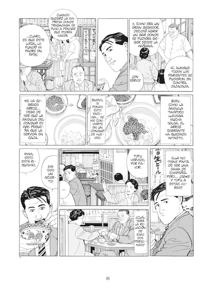Interior del manga El gourmet solitario (Astiberri Ediciones).