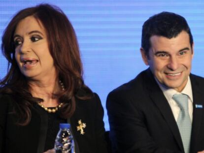 Cristina Fernández y el presidente de YPF, Miguel Galuccio.