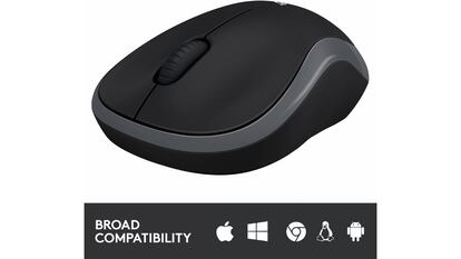 El M185 de Logitech es apto tanto para la mano derecha como la izquierda.