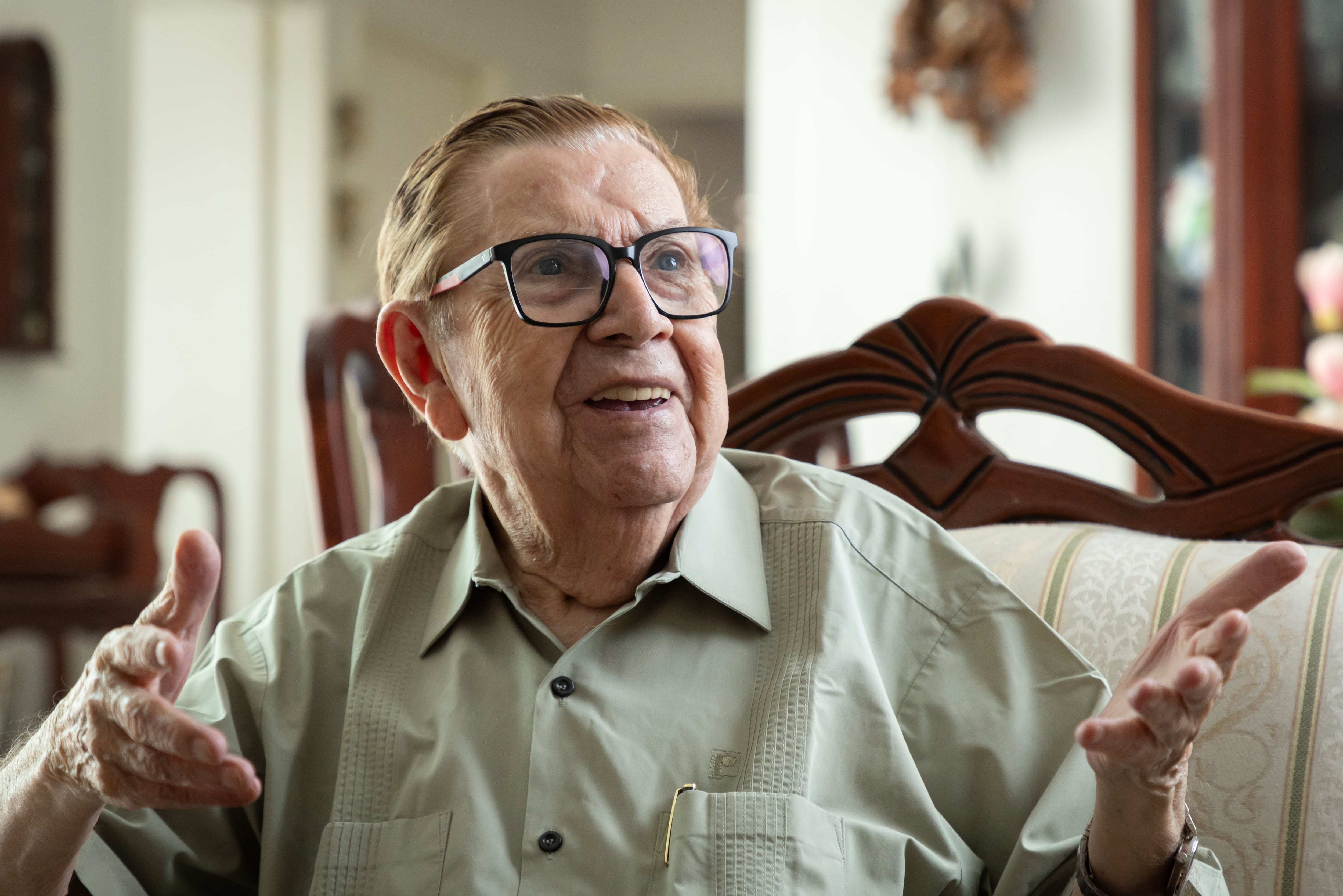 Roberto Guerrero en su casa de Guadalajara.
