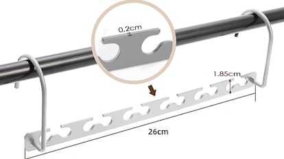 lote de perchas plegables metalicas
