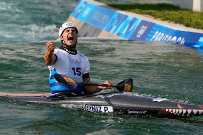 Pau Echaniz, un caballo salvaje que cuelga el bronce en K-1 slalom