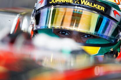 Lewis Hamilton, durante el Gran Premio de Australia.