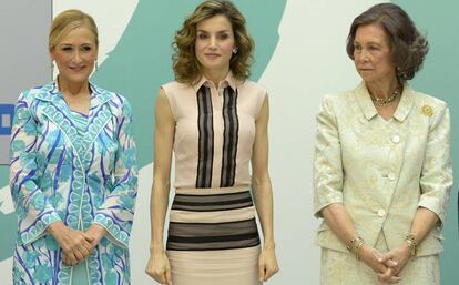 Cristina Cifuentes, la reina Letizia y doña Sofia.