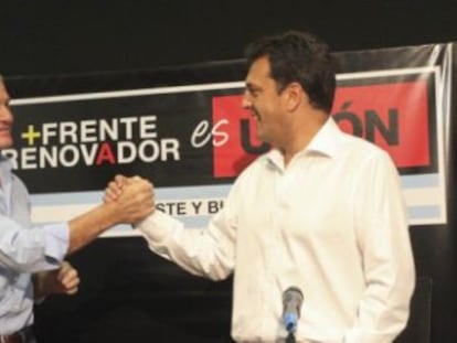 Francisco Narváez com Sergio Massa.