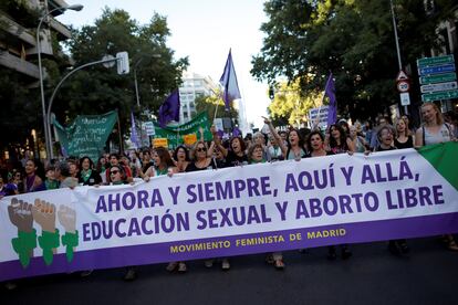 Manifestacion aborto en Madrid