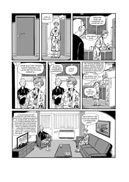 Una página de 'Paul en casa' (Astiberri, 2025), cómic de Michel Rabagliat