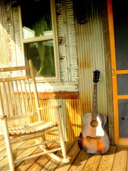 Habitación del Shack Up Inn, a las afueras de Clarksdale, Misisipí.