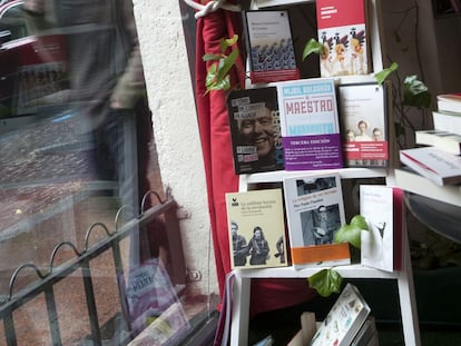 Interior de una librer&iacute;a en Madrid.