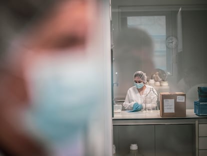 Instalaciones de Biofabri, empresa de investigación farmacéutica en O Porriño donde está desarrollándose la vacuna contra la tuberculosis MTBVAC.