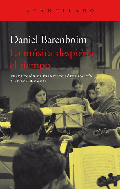 Portada del libro la música despierta el tiempo.