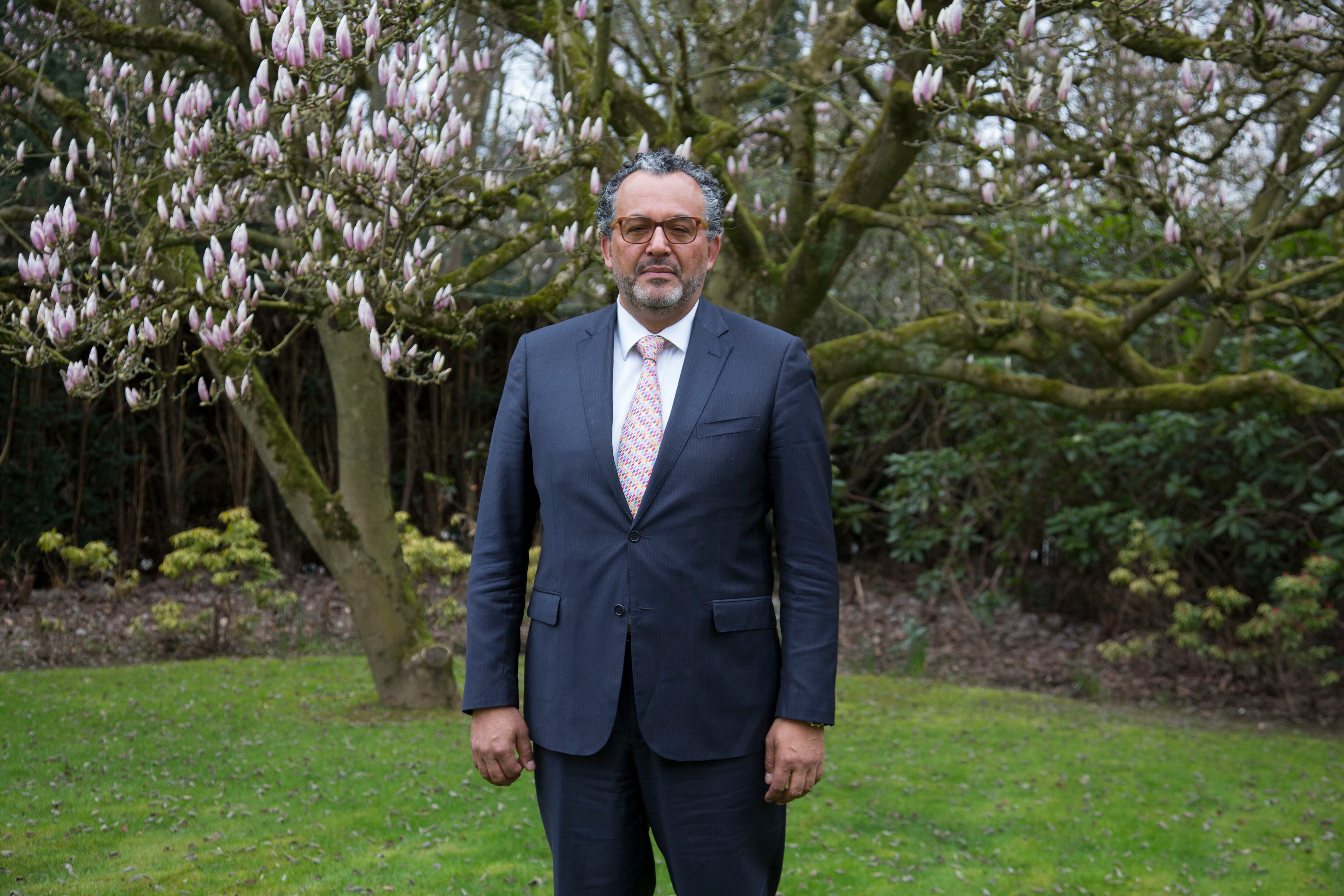 Roberto Vidal posa para un retrato después de la entrevista en Bruselas.