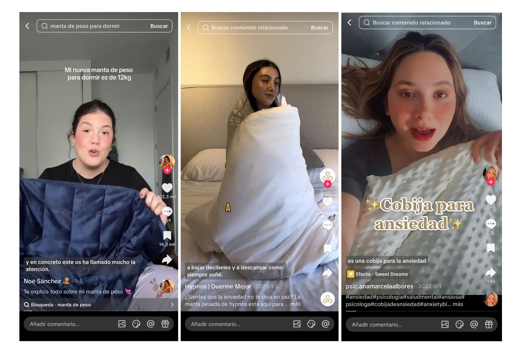 Las mantas de 10 kilos virales en TikTok: ¿realmente son como un abrazo que calma la ansiedad y el insomnio?
