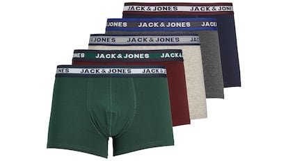 pack de cinco calzoncillos de Jack&Jones rebajado por el black friday