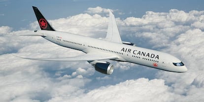 Un avi&oacute;n de Air Canada.