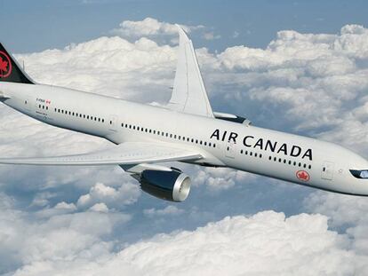 Un avi&oacute;n de Air Canada.