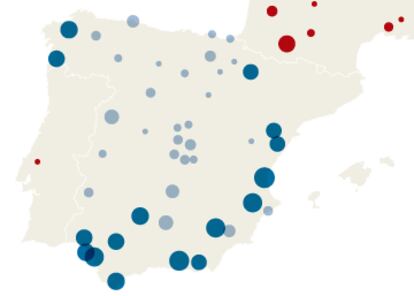 GRÁFICO: Localización de presos de ETA