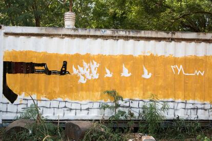 Los murales transmiten mensajes de paz que cualquier persona puede comprender sea cuál sea su idioma.