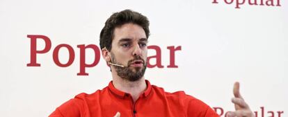 Pau Gasol es embajador del Popular hasta 2019.