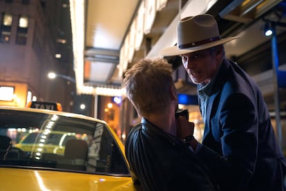 Boyd Holbrook y Timothy Olyphant, en el segundo episodio de 'Justified. Ciudad salvaje'.