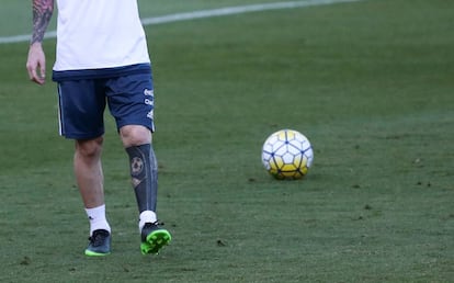 El nuevo tatuaje de Messi.