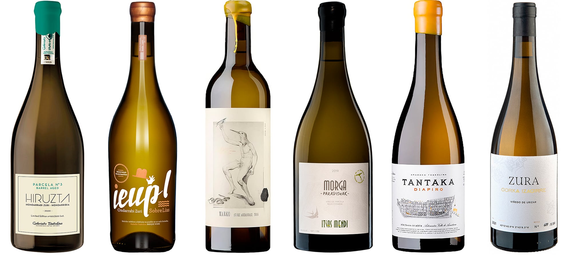 Seis ‘txakolis’ que alcanzan la categoría de grandes vinos blancos