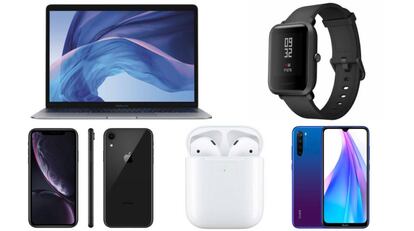 De entre los productos, encontramos: El MacBook Air edición especial 2019 de 13,3", la pulsera de actividad Xiaomi Amazfit Bip o el iPhone XR.