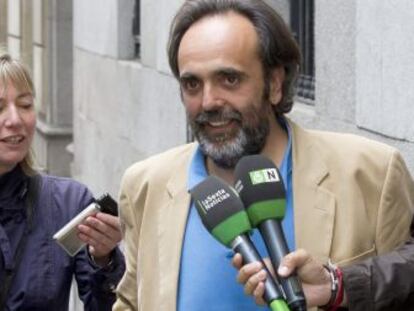 El exalcalde de Majadahonda Guillermo Ortega, a su llegada a la Audiencia Nacional en octubre de 2019.