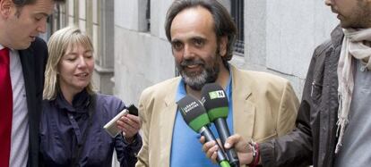 El exalcalde de Majadahonda Guillermo Ortega, a su llegada a la Audiencia Nacional en octubre de 2019.