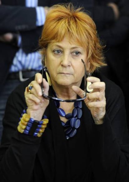 La fiscal italiana Ilda Bocassini durante una conferencia de prensa sobre una operación policial contra la Mafia calabresa en Milán (Italia).