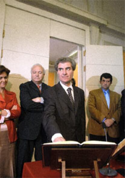 Momento de la toma de posesión.