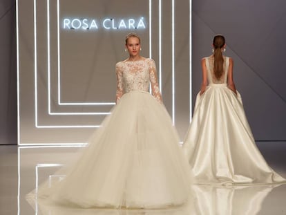 Rosa Clará ha inaugurat aquest dimarts la Barcelona Bridal Fashion Week.