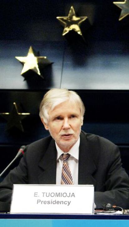 El ministro de Exteriores de Finlandia, Erkki Tuomioja.