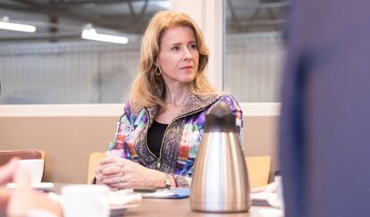 Mona Keijzer, secretaria de Estado holandesa de Economía, durante una visita en Rijssen (Holanda) en 2017.