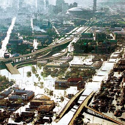 La ciudad estadounidense de Nueva Orleans, tras el paso del huracán Katrina, en agosto pasado.