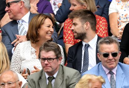 Una de las pruebas de que hubo buena sintonía entre Gerard Piqué y Carole Middleton.