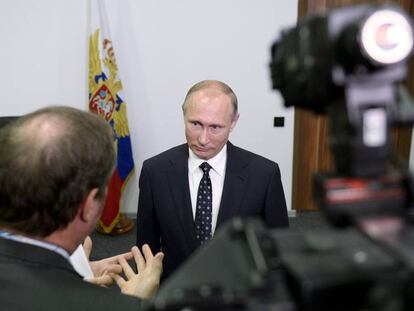 Putin, entrevistado este jueves por la televisión francesa